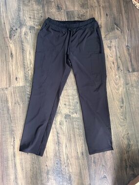 Scrubstar Black Elastic Waist Cargo Joggers